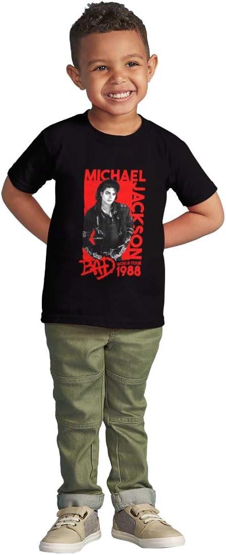 imageMichael Jackson Bad World Your 1988 Toddler Baby Graphic T ShirtBlack