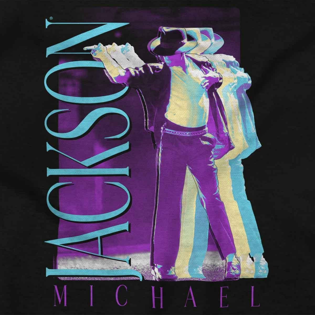 imageMichael Jackson MJ Dance Glitch Long Sleeve Tshirt Men WomenBlack