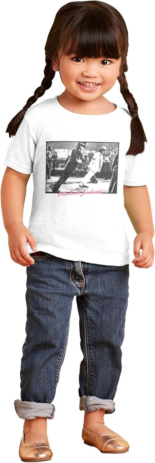 imageMichael Jackson Smooth Criminal Lean Toddler Baby Graphic T ShirtWhite