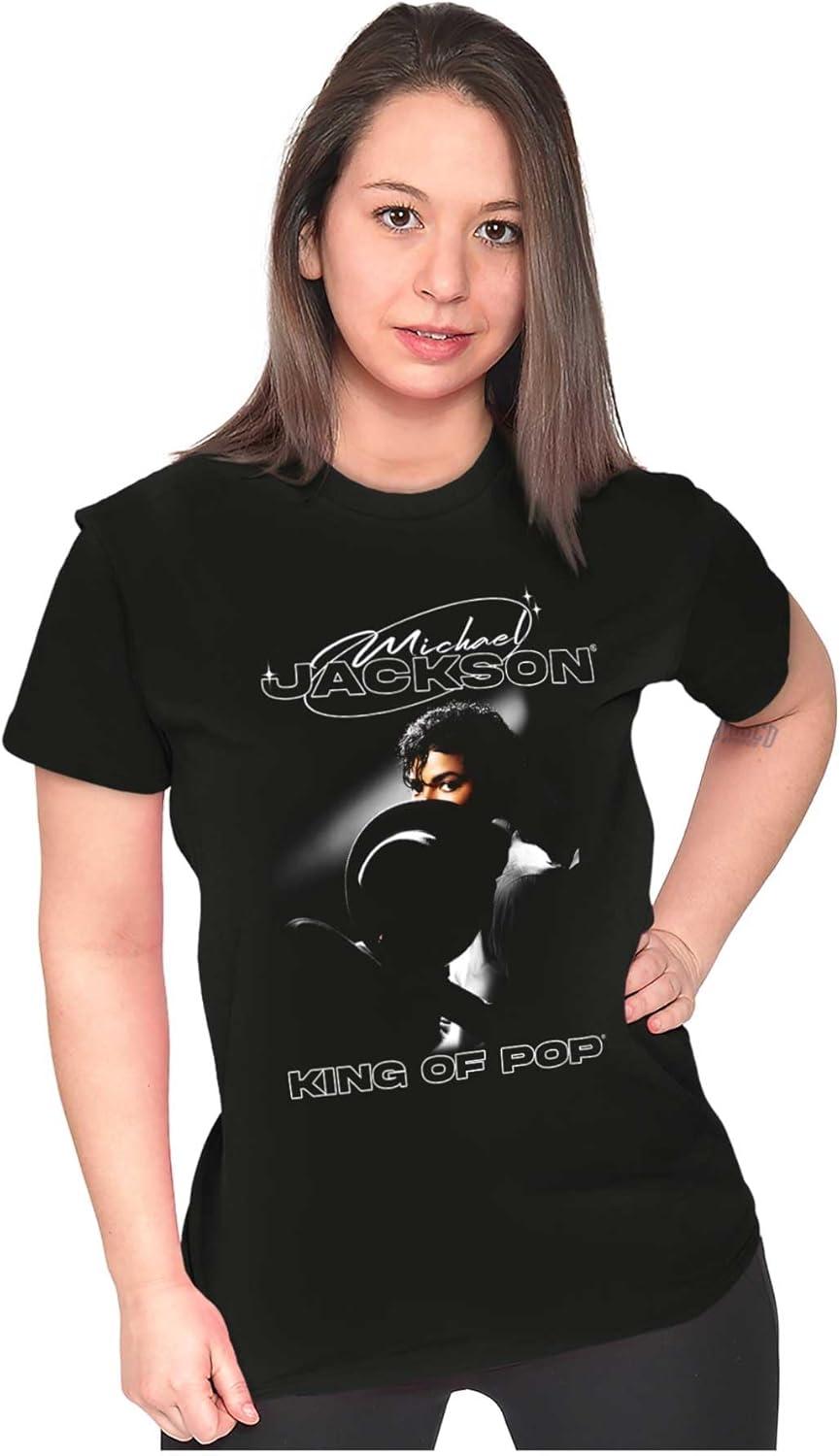 imageMichael Jackson Smooth Criminal Womens Slim Fit Graphic TeeBlack
