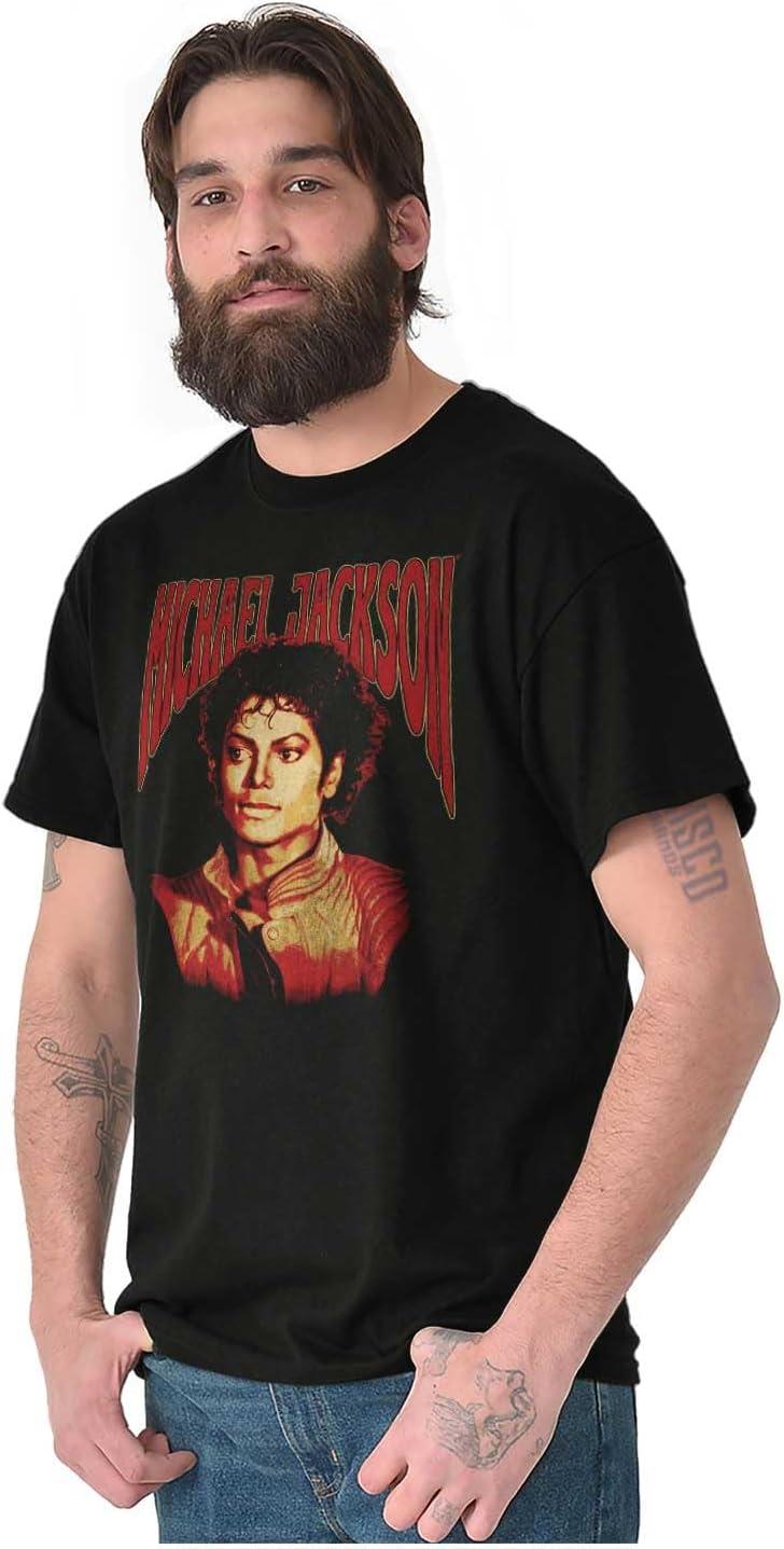 imageMichael Jackson Thriller Pop Portait Graphic T Shirt Men or WomenBlack