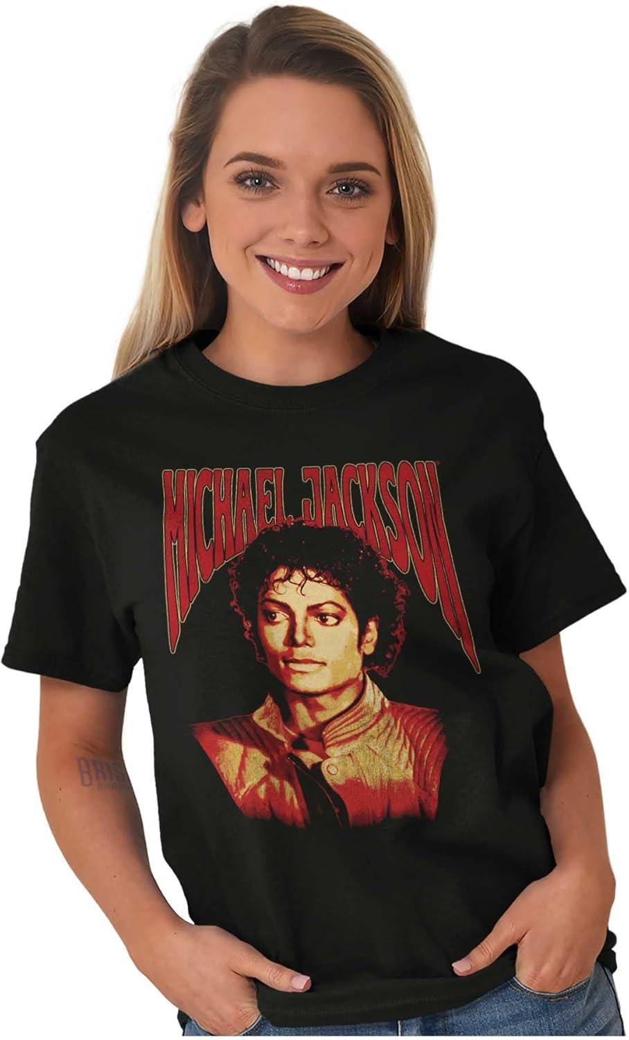 imageMichael Jackson Thriller Pop Portait Graphic T Shirt Men or WomenBlack