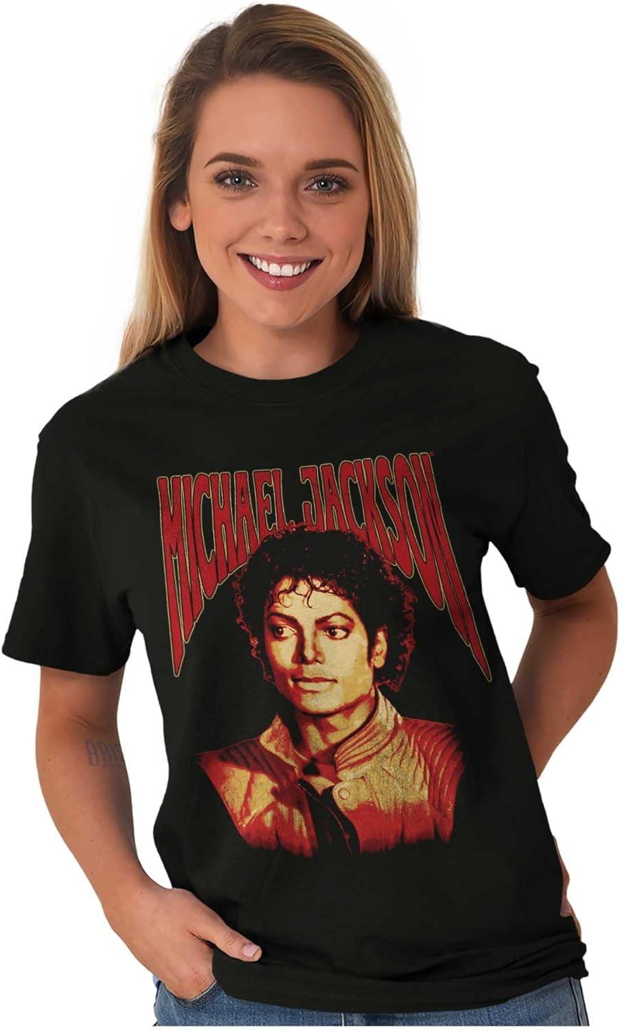 imageMichael Jackson Thriller Pop Portait Graphic T Shirt Men or WomenBlack