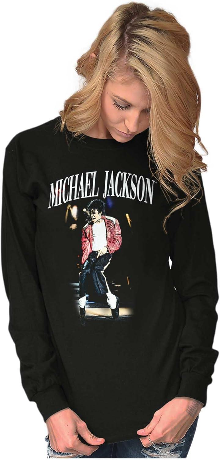 imageMichael Jackson Thriller Toe Stand Long Sleeve Tshirt Men WomenBlack