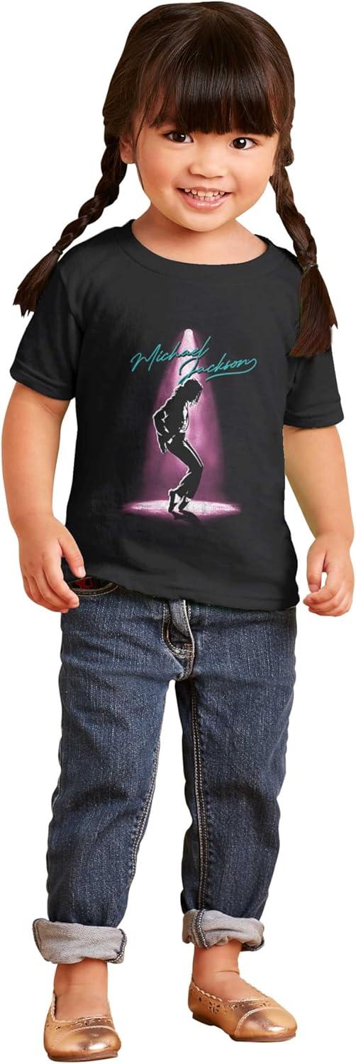 imageMichael Jackson Toe Stand Dance Toddler Baby Graphic T ShirtBlack