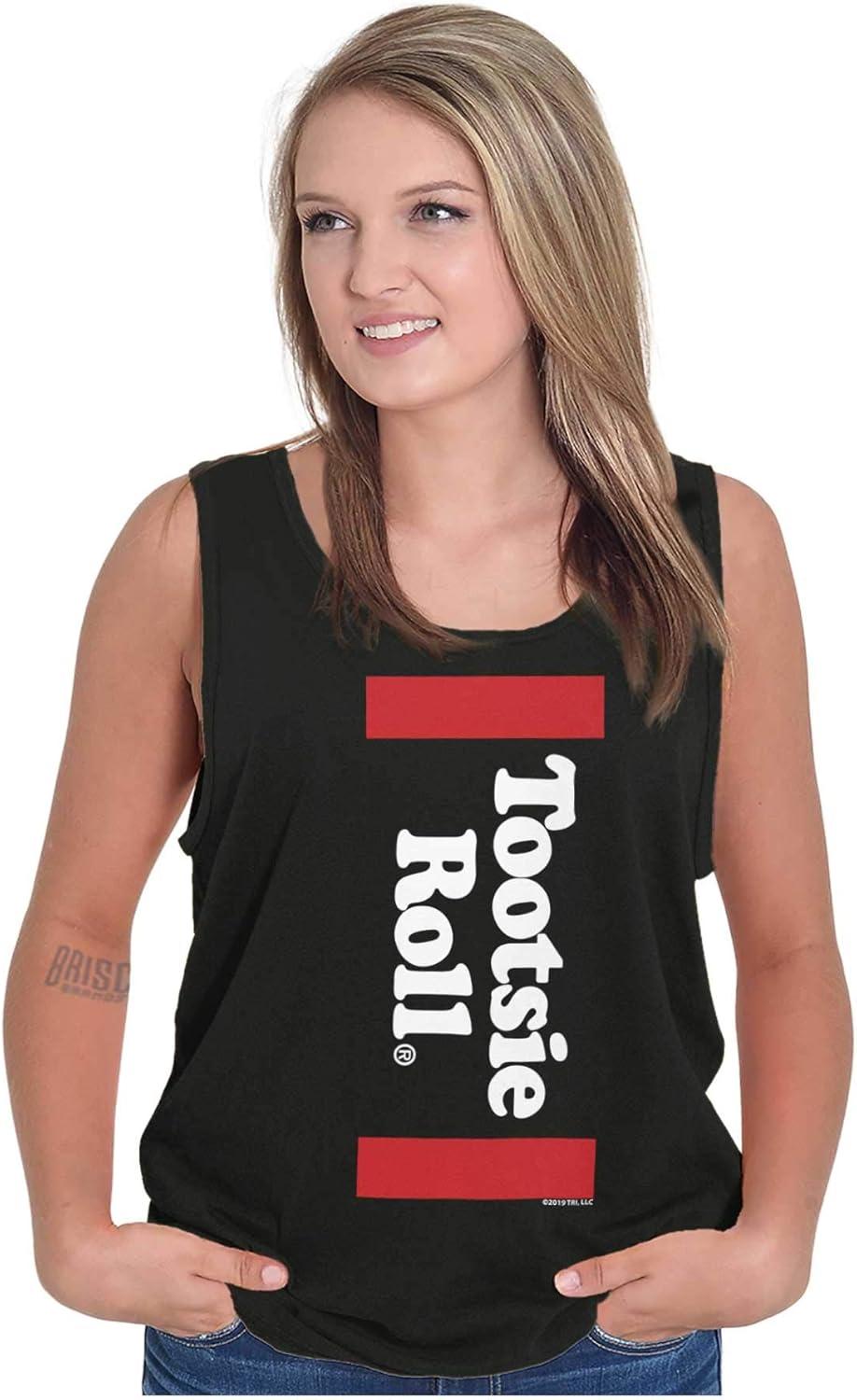 imageRetro Candy Logo Vintage Tootsie Roll Tank Top T Shirts Men WomenBlack