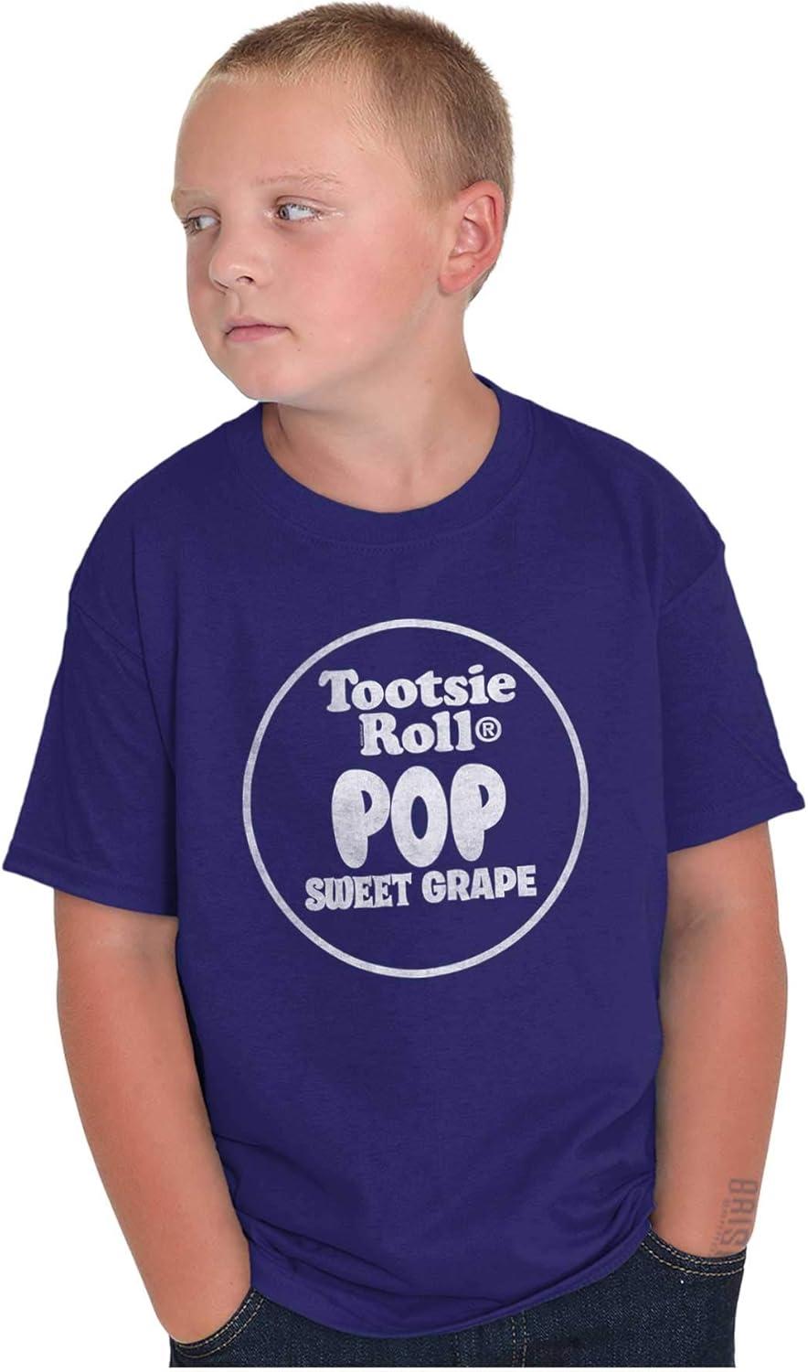 imageRetro Tootsie Pop Flavor Sweet Grape Crewneck T Shirts Boy GirlPurple