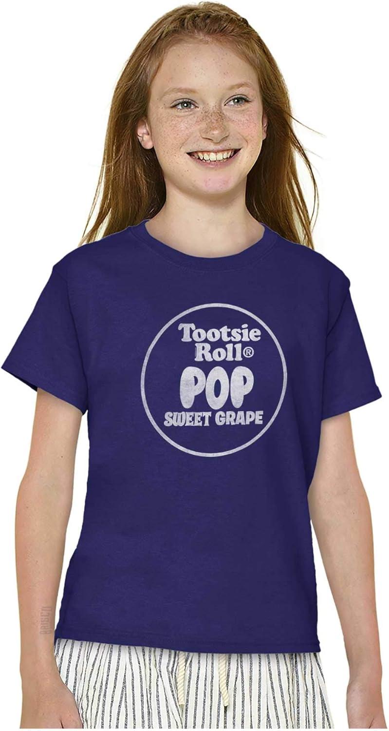 imageRetro Tootsie Pop Flavor Sweet Grape Crewneck T Shirts Boy GirlPurple