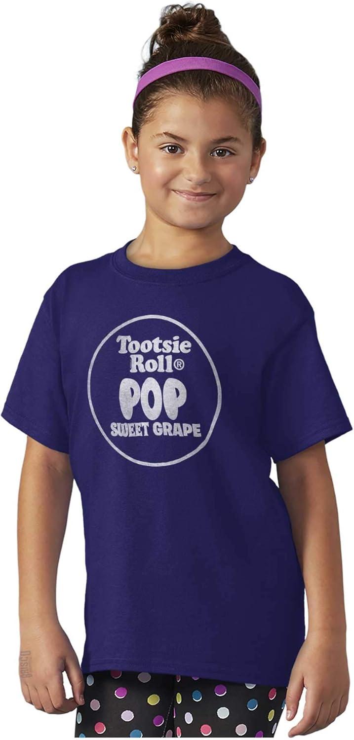 imageRetro Tootsie Pop Flavor Sweet Grape Crewneck T Shirts Boy GirlPurple
