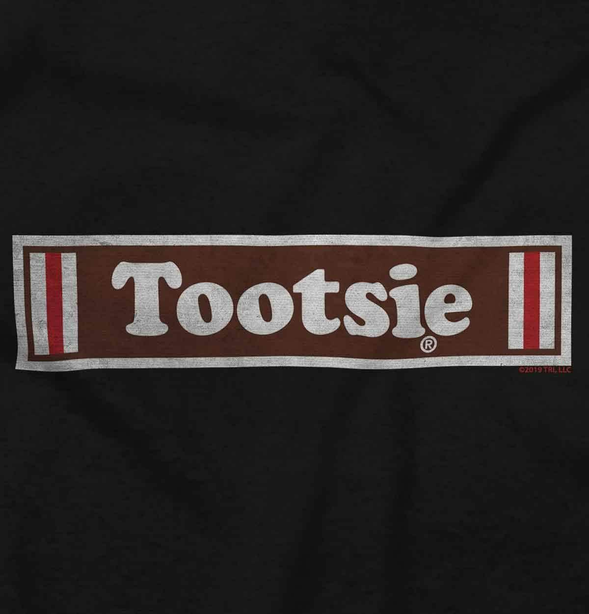imageVintage Logo Retro Tootsie Roll Candy Womens Slim Fit Graphic TeeDark Heather