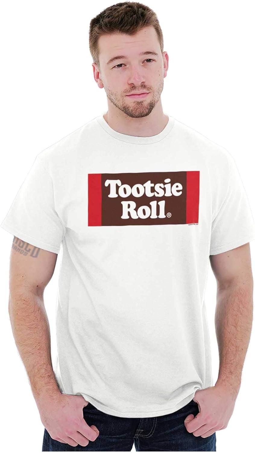 imageVintage Retro Candy Logo Tootsie Roll Graphic T Shirt Men or WomenWhite