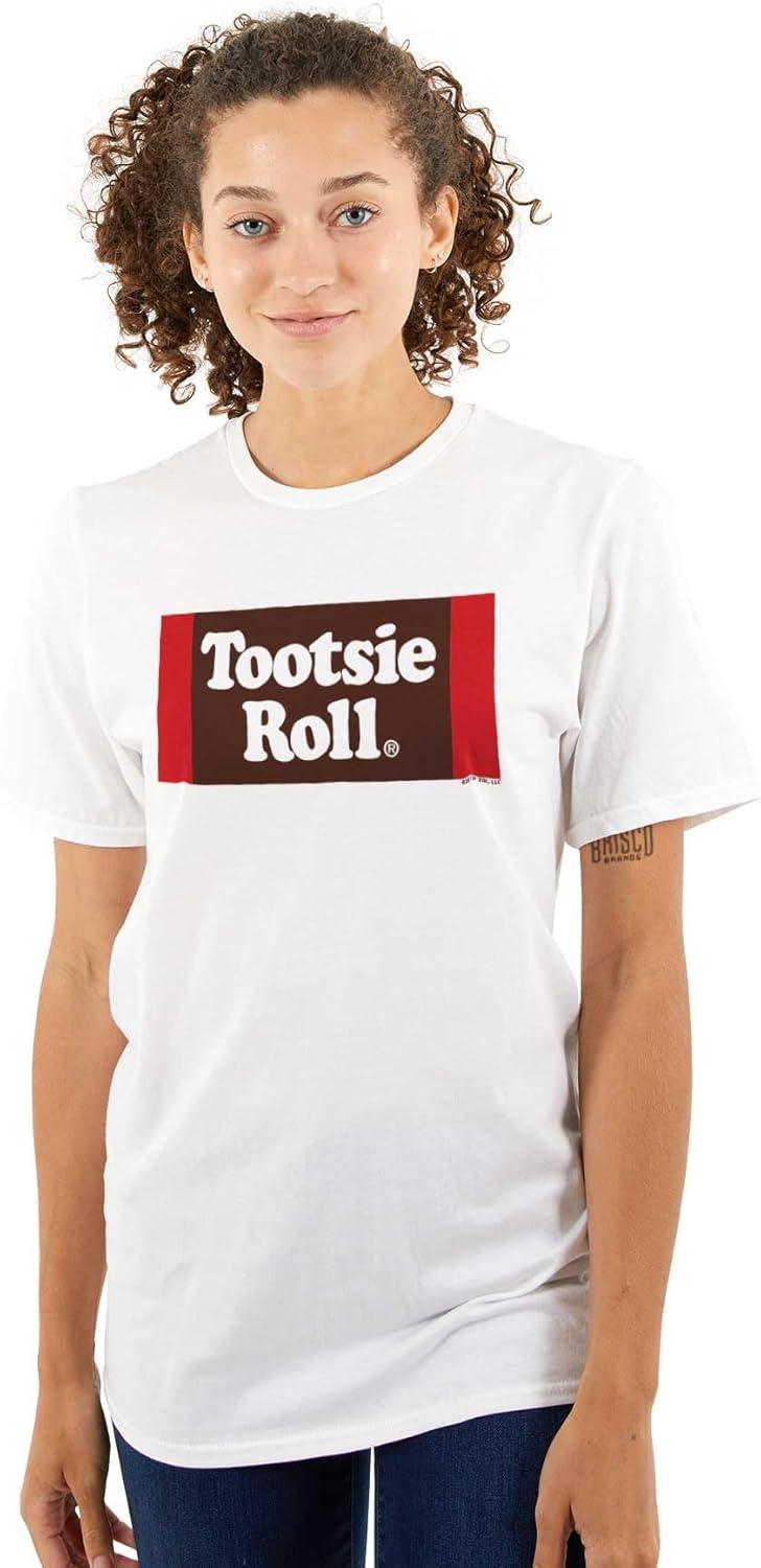 imageVintage Retro Candy Logo Tootsie Roll Graphic T Shirt Men or WomenWhite