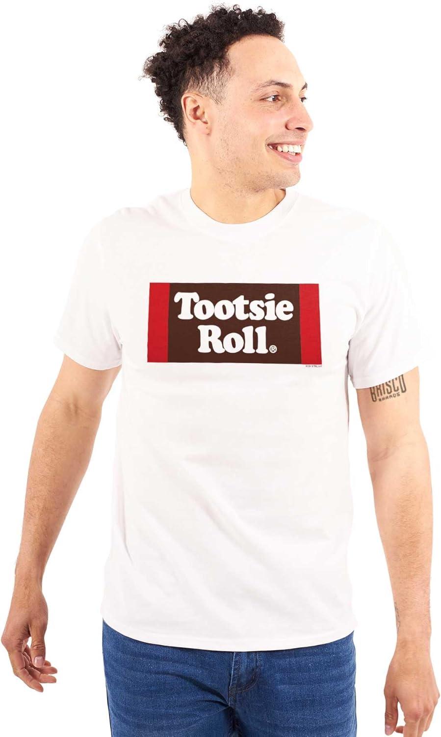 imageVintage Retro Candy Logo Tootsie Roll Graphic T Shirt Men or WomenWhite