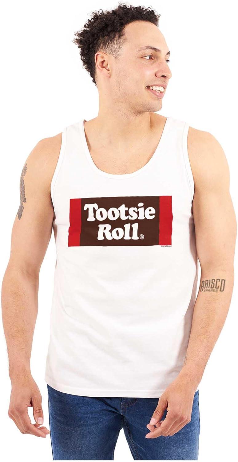 imageVintage Retro Candy Logo Tootsie Roll Tank Top T Shirts Men WomenWhite