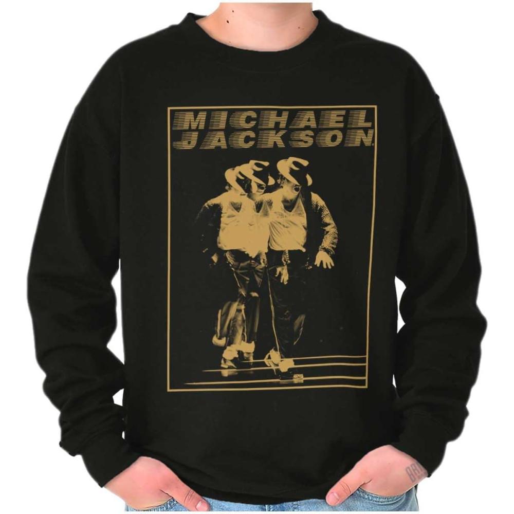 imageBrisco Brands Michael Jackson Moonwalk Glitch Sweatshirt for Men or WomenBlack