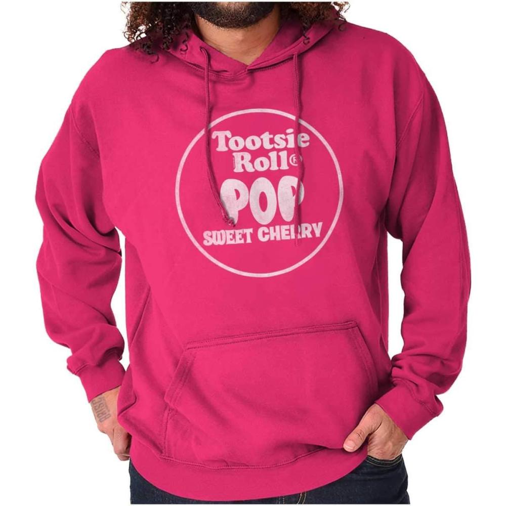 imageBrisco Brands Tootsie Roll Pop Banana Flavored Candy Hoodie Sweatshirt Women MenSweet Cherry