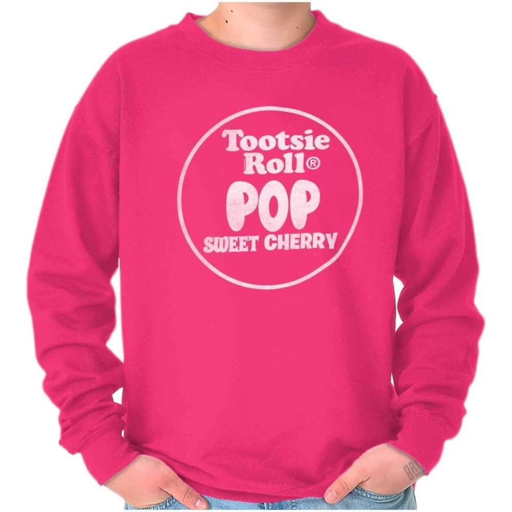 imageBrisco Brands Tootsie Roll Pop Banana Flavored Candy Sweatshirt for Men or WomenSweet Cherry
