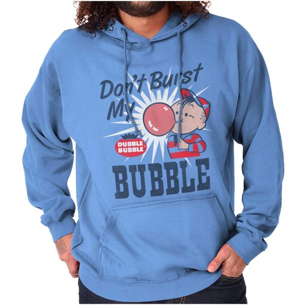 imageDont Burst My Dubble Bubble 80s Candy Hoodie Sweatshirt Women MenCarolina Blue