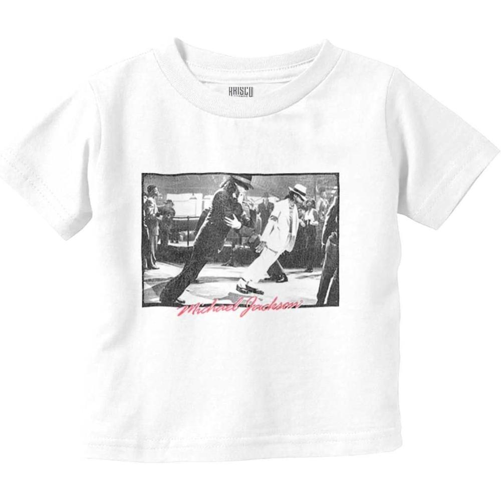 imageMichael Jackson Smooth Criminal Lean Toddler Baby Graphic T ShirtWhite