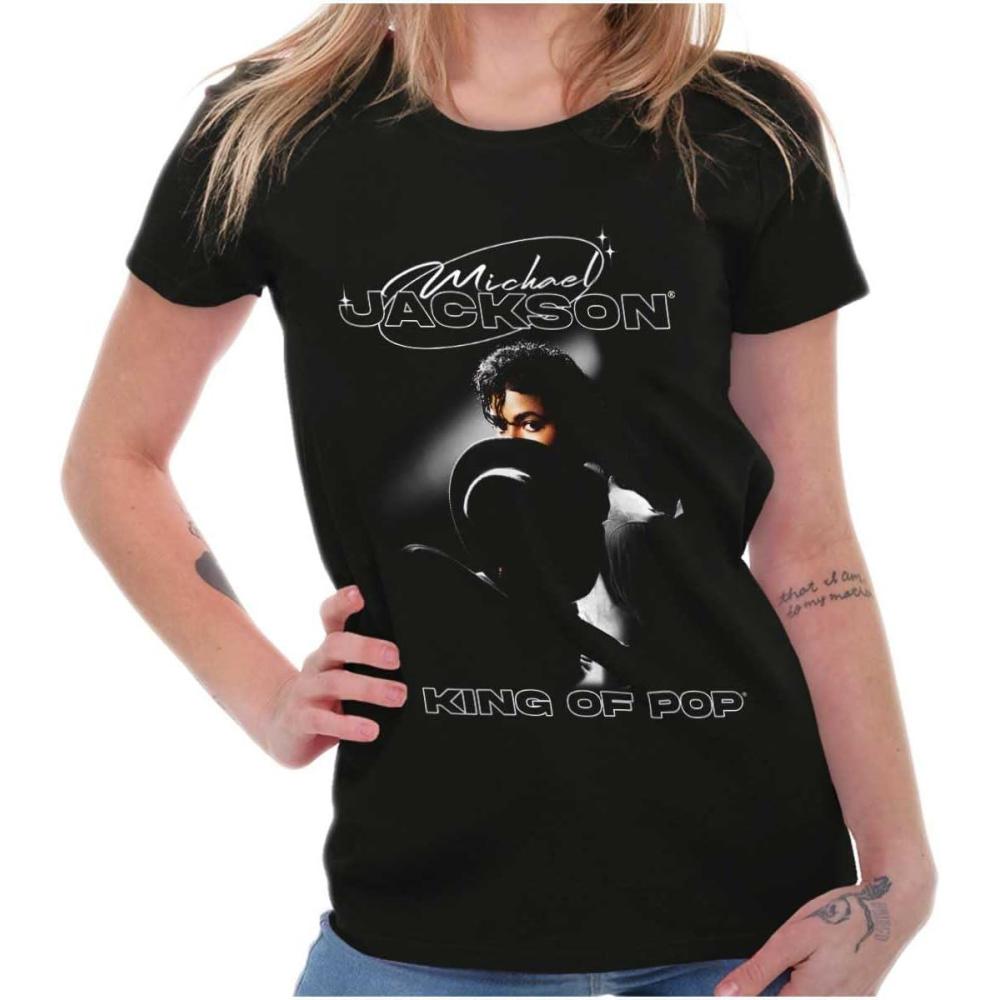 imageMichael Jackson Smooth Criminal Womens Slim Fit Graphic TeeBlack