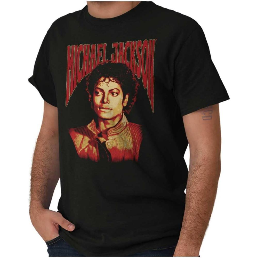 imageMichael Jackson Thriller Pop Portait Graphic T Shirt Men or WomenBlack