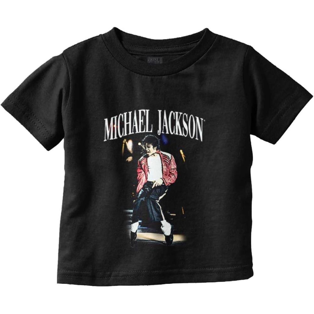 imageMichael Jackson Thriller Toe Stand Toddler Baby Graphic T ShirtBlack