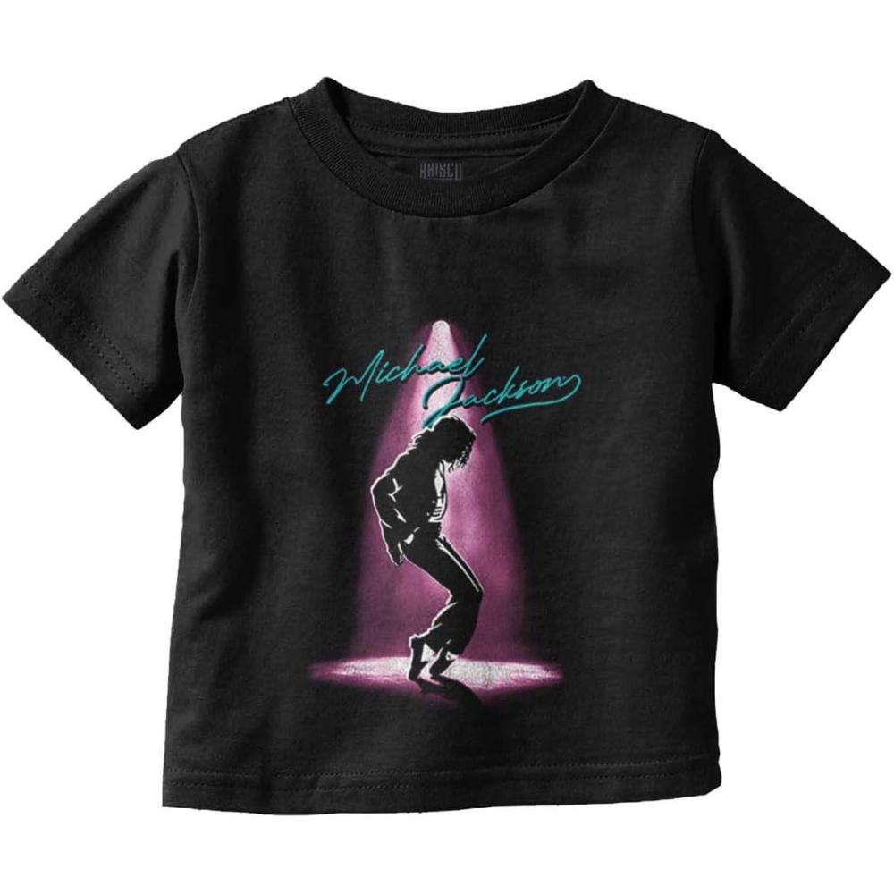 imageMichael Jackson Toe Stand Dance Toddler Baby Graphic T ShirtBlack