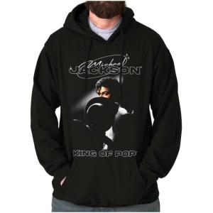 Brisco Brands Michael Jackson Smooth Criminal Hoodie Sweatshirt Women Men(Black)