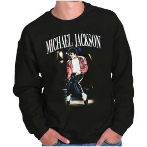 Brisco Brands Michael Jackson Thriller Toe Stand Sweatshirt for Men or Women(Black)