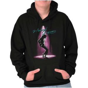Brisco Brands Michael Jackson Toe Stand Dance Hoodie Sweatshirt Women Men(Black)