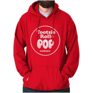Brisco Brands Tootsie Roll Pop Banana Flavored Candy Hoodie Sweatshirt Women Men(Cherry)