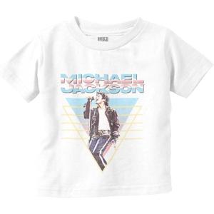 Michael Jackson 90s King of Pop Toddler Baby Graphic T Shirt(White)