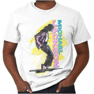 Michael Jackson 90s Toe Stand Dance Graphic T Shirt Men or Women(White)