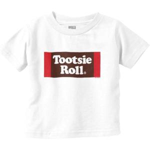 Vintage Retro Candy Logo Tootsie Roll Toddler Boy Girl T Shirt(White)
