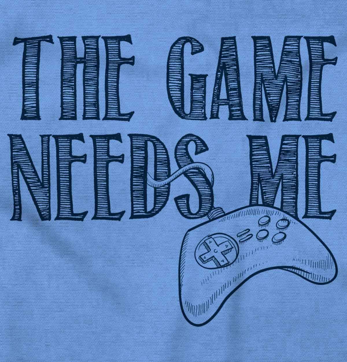 imageBrisco Brands Game Needs Me PC Gamer Nerdy Geeky Hoodie Sweatshirt Women MenCarolina Blue