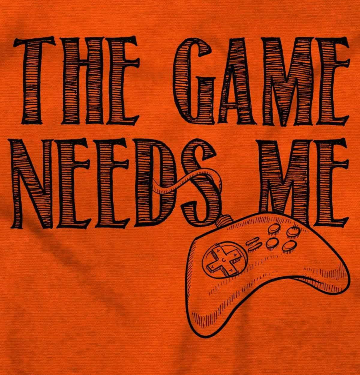 imageBrisco Brands Game Needs Me PC Gamer Nerdy Geeky Hoodie Sweatshirt Women MenOrange