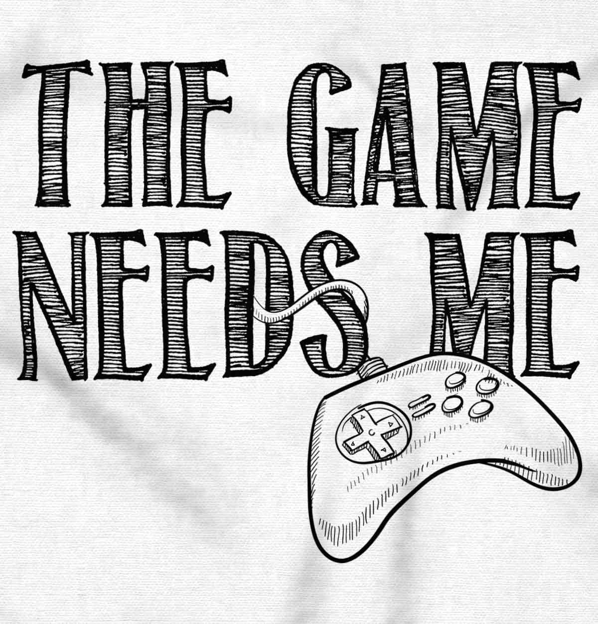 imageBrisco Brands Game Needs Me PC Gamer Nerdy Geeky Hoodie Sweatshirt Women MenWhite