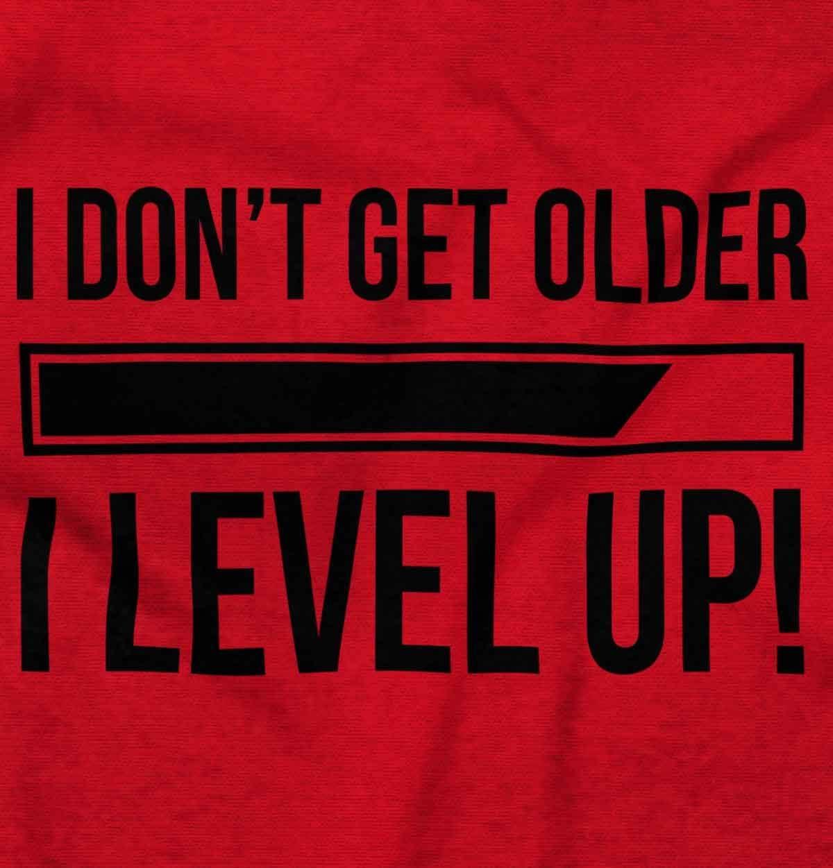 imageBrisco Brands I Dont Get Older I Level Up Gamer Zip Up Hoodie Mens WomensRed