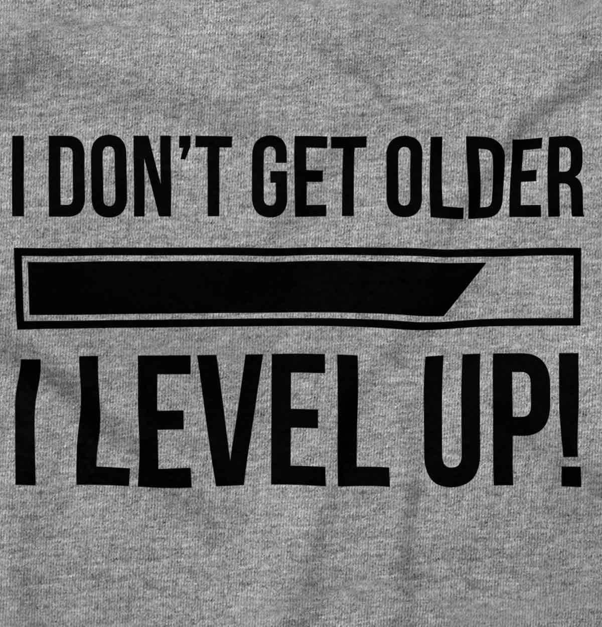 imageBrisco Brands I Dont Get Older I Level Up Gamer Zip Up Hoodie Mens WomensSport Grey