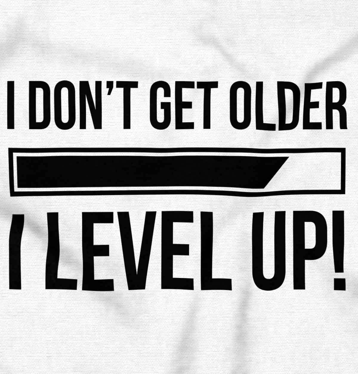 imageBrisco Brands I Dont Get Older I Level Up Gamer Zip Up Hoodie Mens WomensWhite