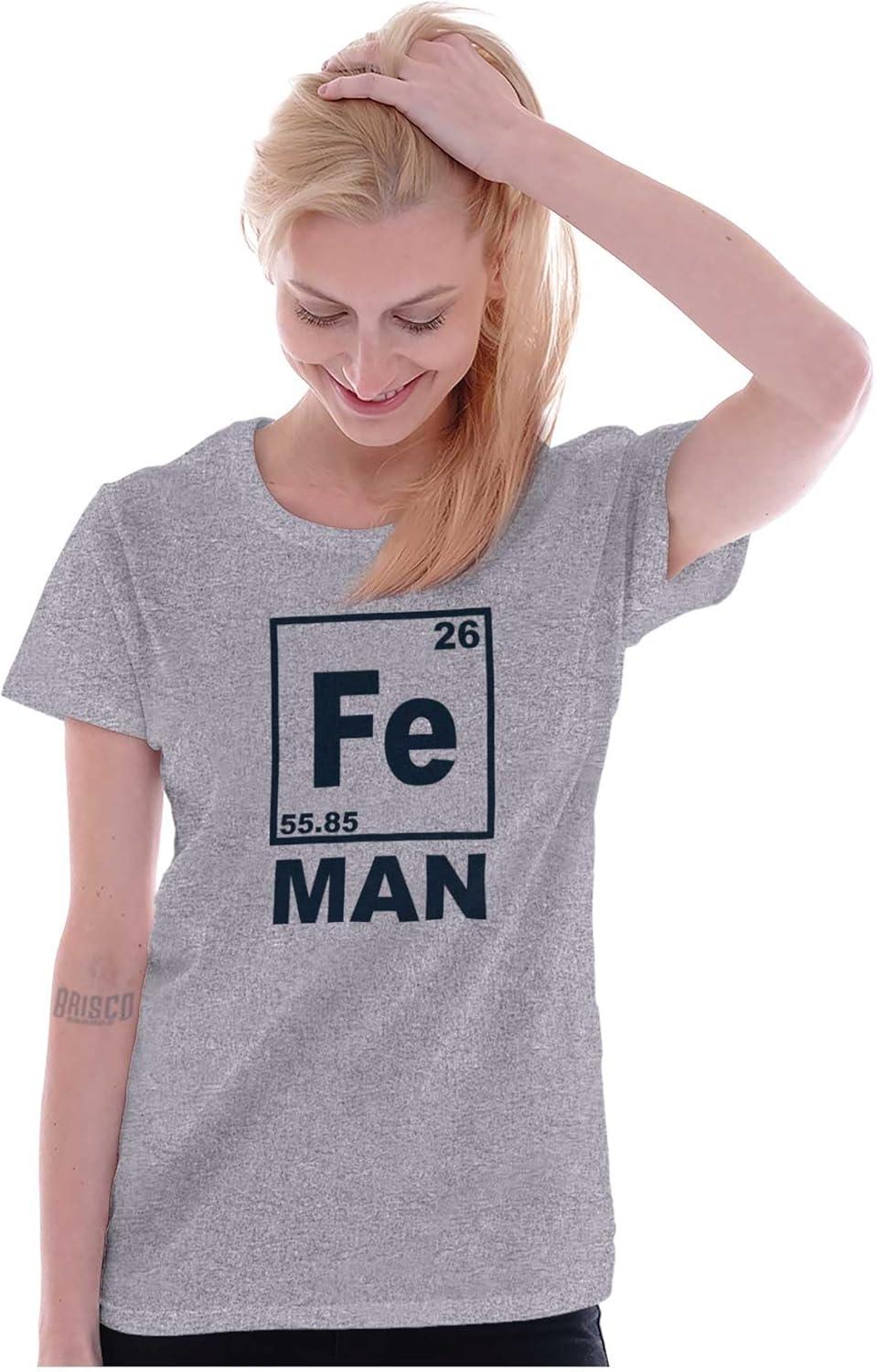 imageFe Iron Science Elements Superhero Womens Slim Fit Graphic TeeAsh Grey