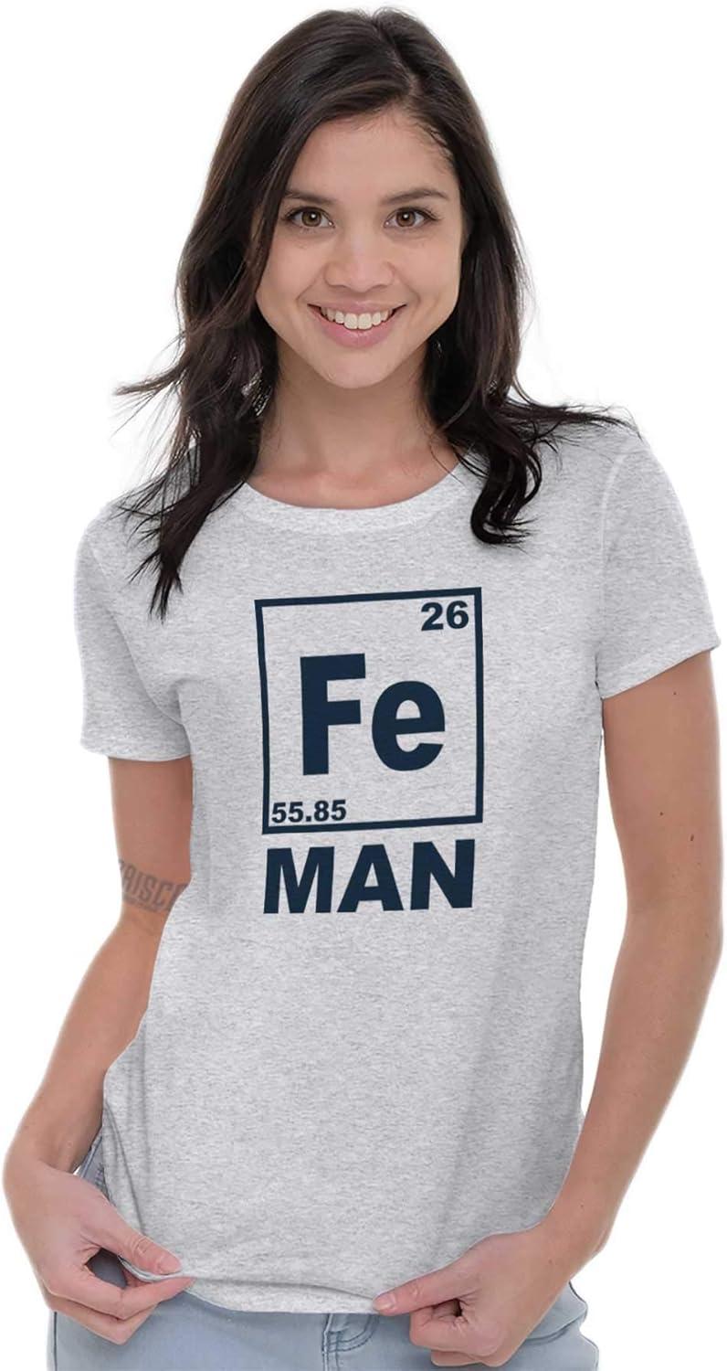 imageFe Iron Science Elements Superhero Womens Slim Fit Graphic TeeAsh Grey