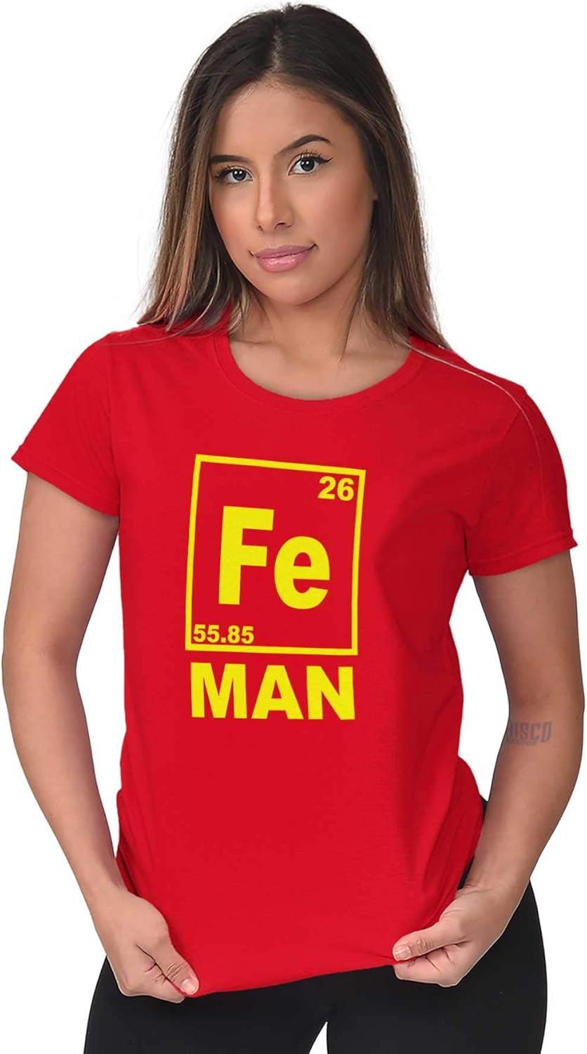 imageFe Iron Science Elements Superhero Womens Slim Fit Graphic TeeRed