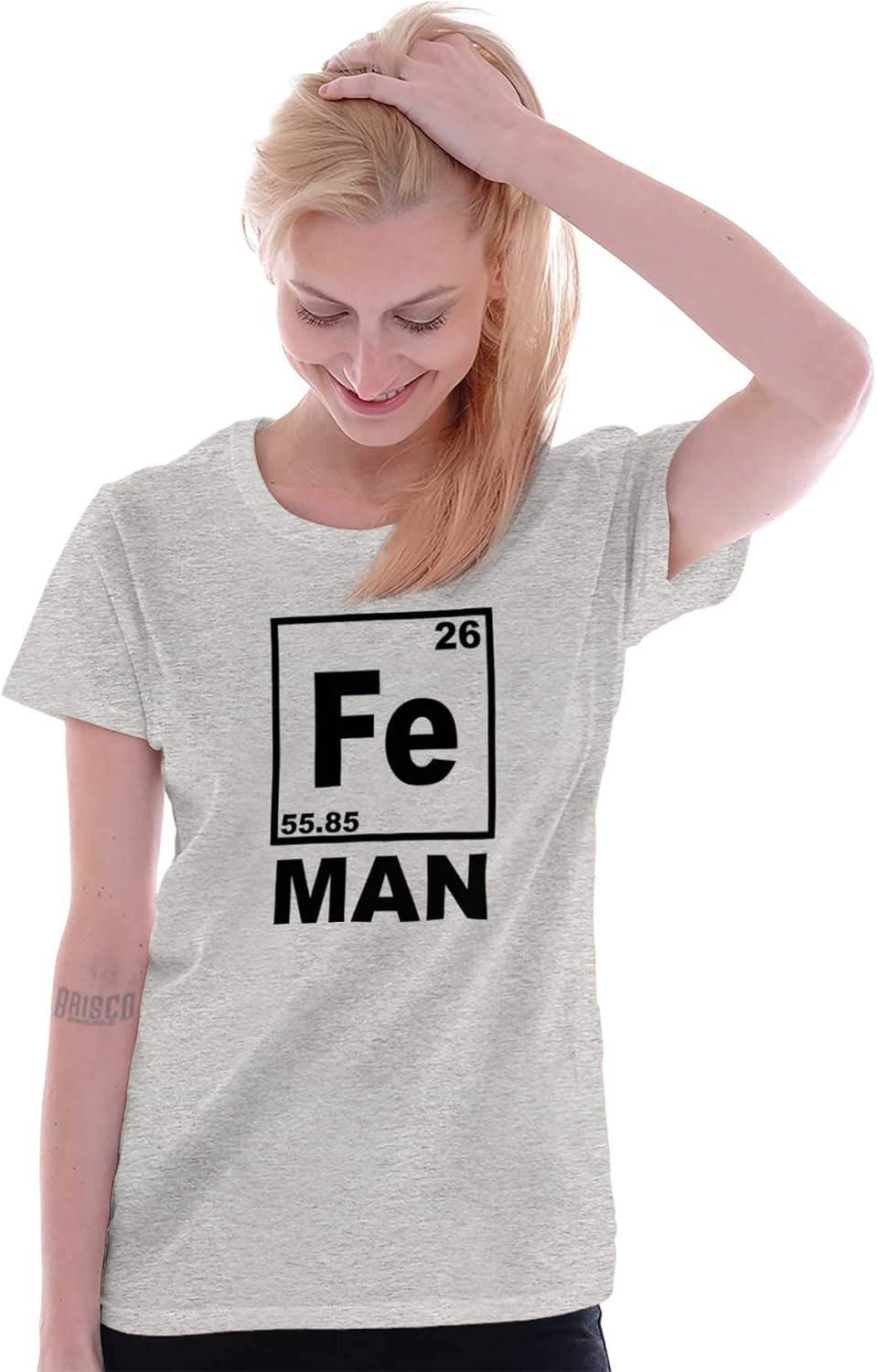 imageFe Iron Science Elements Superhero Womens Slim Fit Graphic TeeSport Grey
