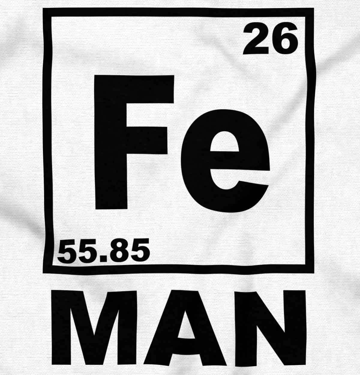 imageFe Iron Science Elements Superhero Womens Slim Fit Graphic TeeWhite