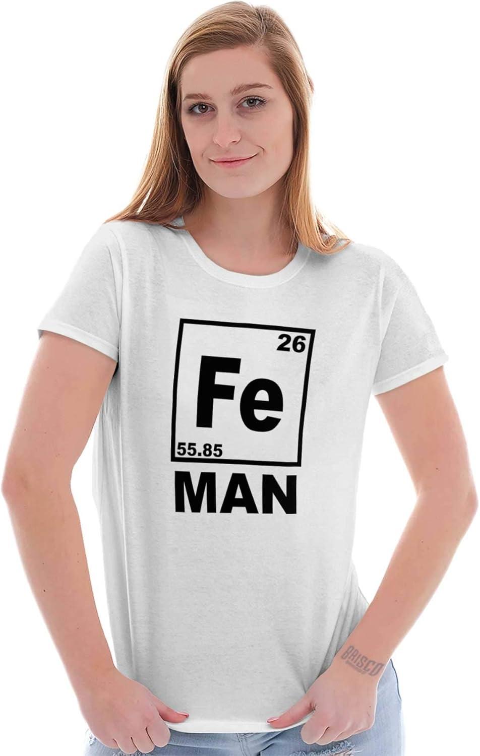 imageFe Iron Science Elements Superhero Womens Slim Fit Graphic TeeWhite