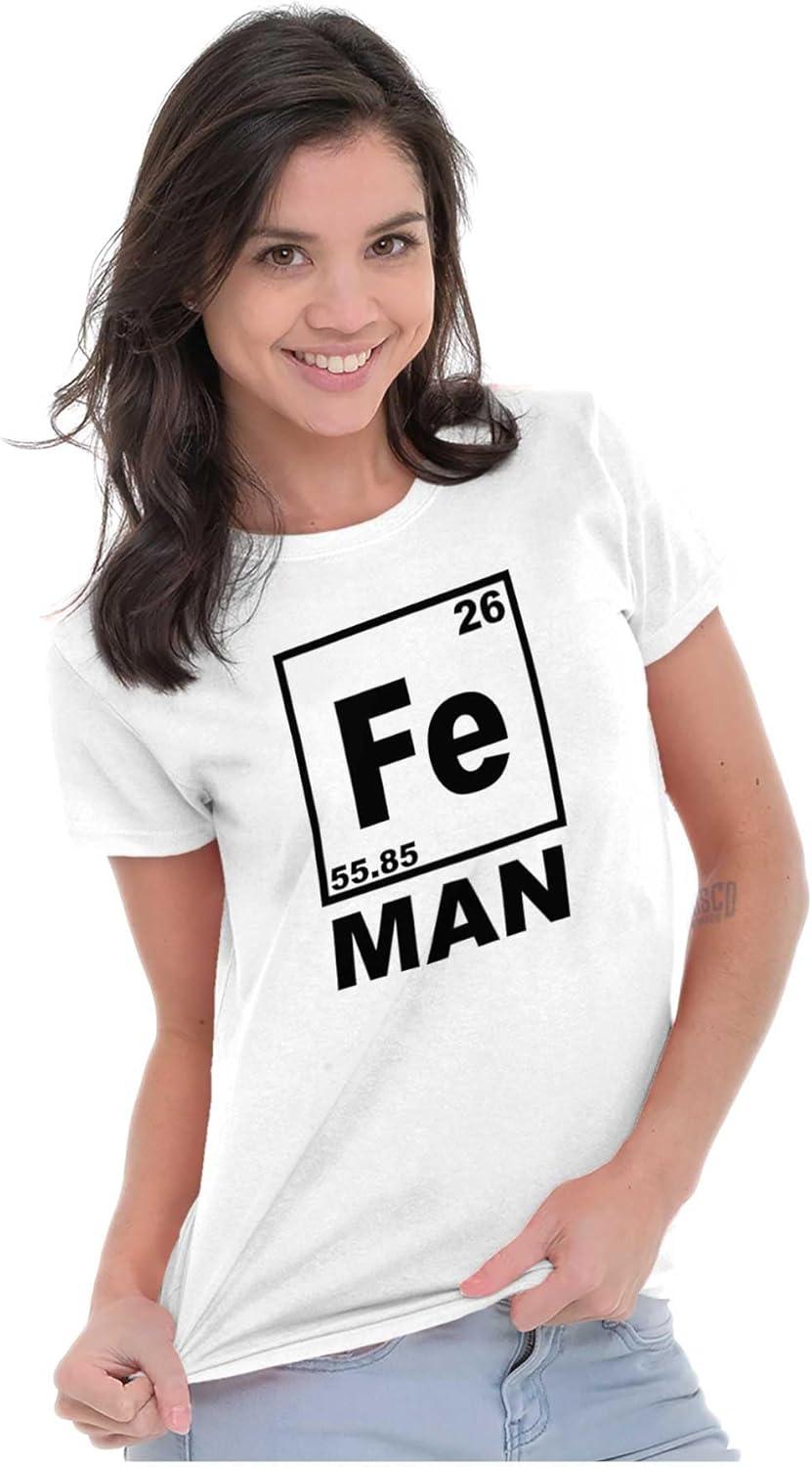 imageFe Iron Science Elements Superhero Womens Slim Fit Graphic TeeWhite