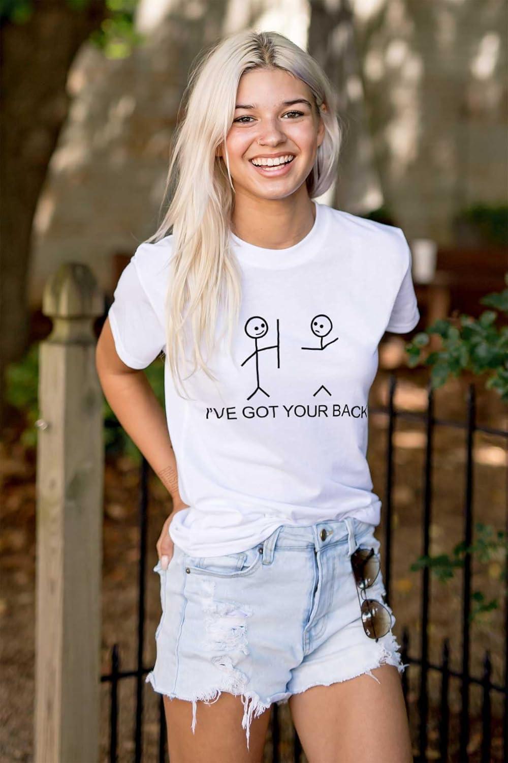imageIve Got Your Back Funny Nerdy Graphic T Shirt Men or WomenWhite