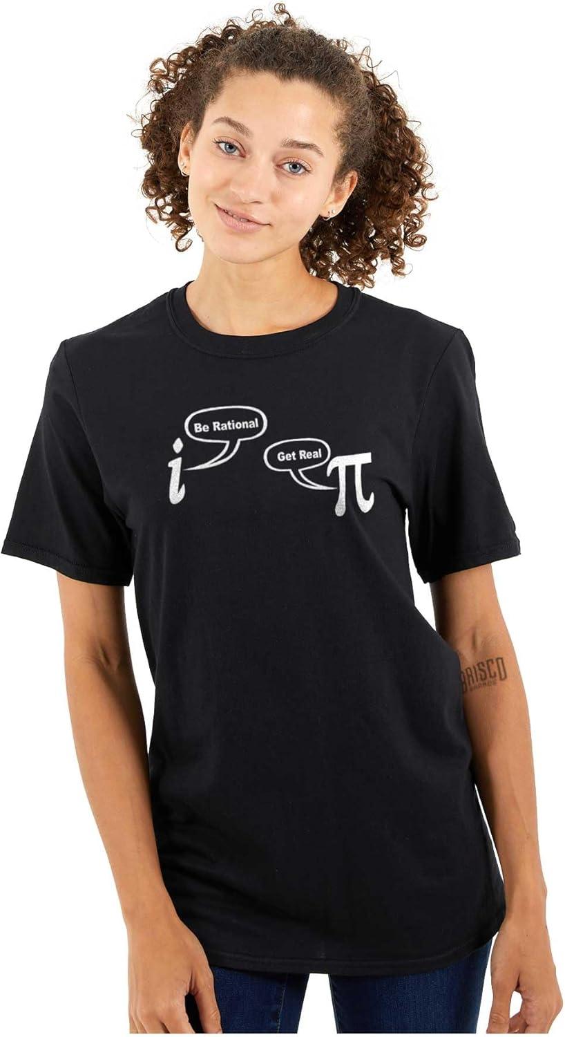 imageRational Real Pi Pie Number Math Nerd Graphic T Shirt Men or WomenBlack