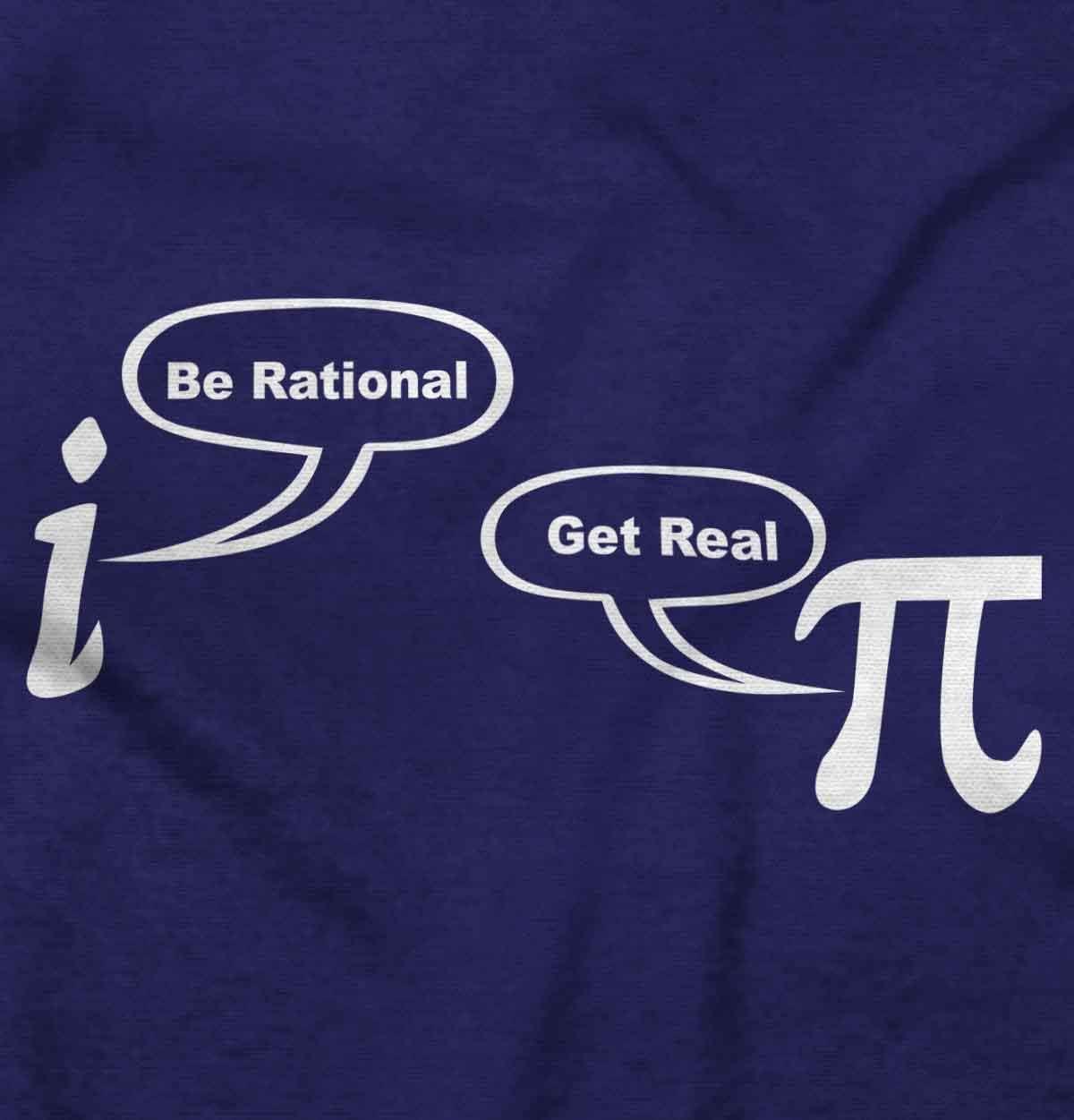 imageRational Real Pi Pie Number Math Nerd Graphic T Shirt Men or WomenPurple
